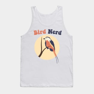 bird sitting on the tree  vector illustration poster Tank Top